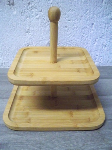 Etagere carré natur - etagere, bambus