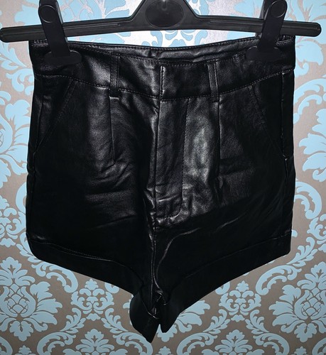 Schwarze leder optik high - schwarze,
