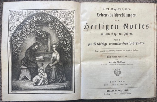 Antik buch 1855 - buch,