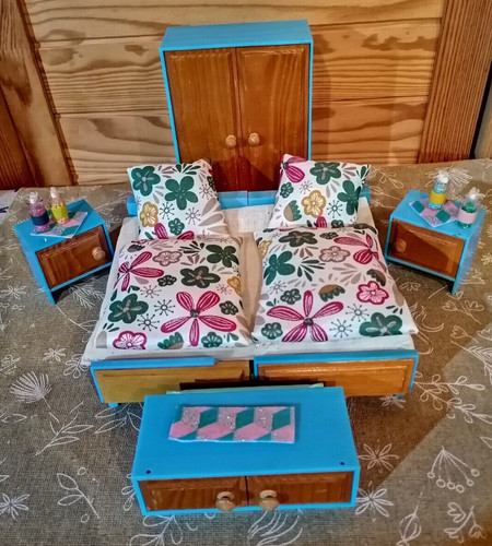 Schlafzimmer möbel puppenhaus - möbel,