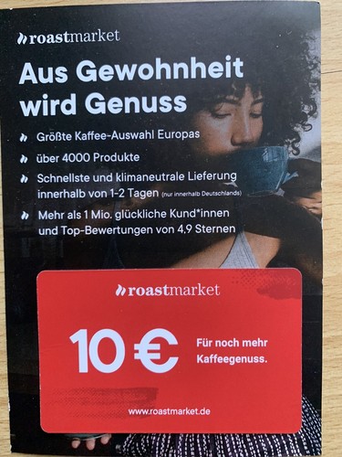 Roastmarket gutschein - roastmarket,
