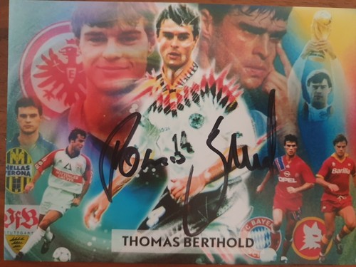 Thomas berthold autogrammkarte - berthold,