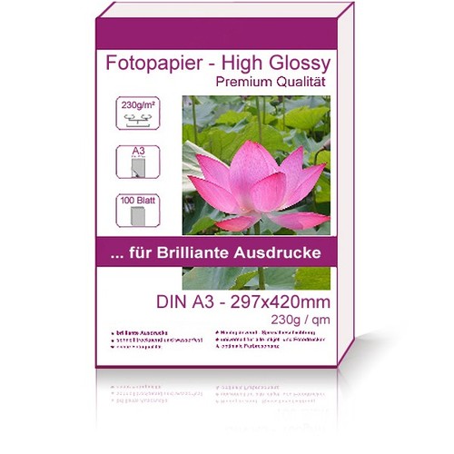 100 blatt din - blatt, 230g/m²