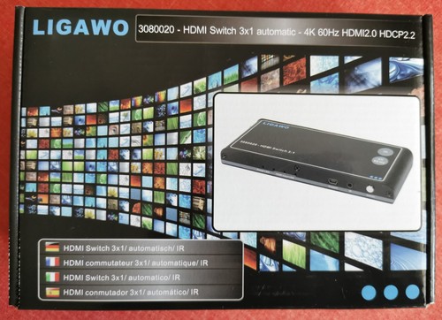 Ligawo hdmi switch 3x1 4k - ligawo, 3x1-