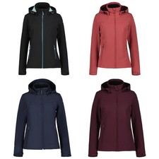 Icepeak Softshelljacke Jacke Brenham für Damen Frauen Wasserabweisend mit Kapuze