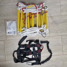 ISOP Rettungsleiter 10m MIT SICHERUNGSGURT Brandschutzleiter unbenutzt