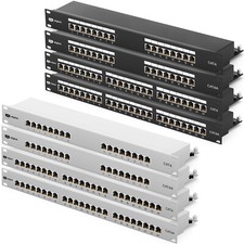 19 ZOLL Patchpanel für Netzwerkschrank / Setverschrank 16 24 Port RJ45 Cat 6 6a