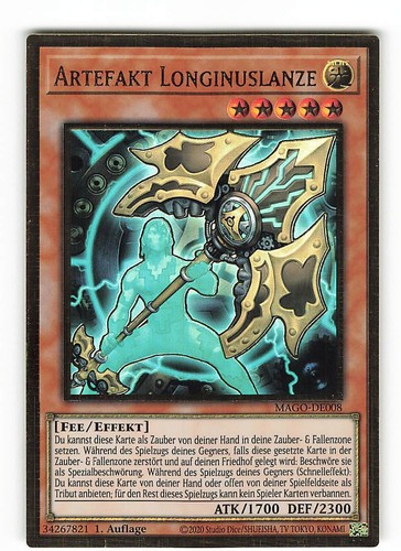 Yugioh artefakt longinuslanze - yugioh,