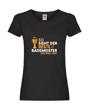 Der Beste: Bademeister | Rettungsschwimmer | Schwimmmeister Damen Shirt Schwarz