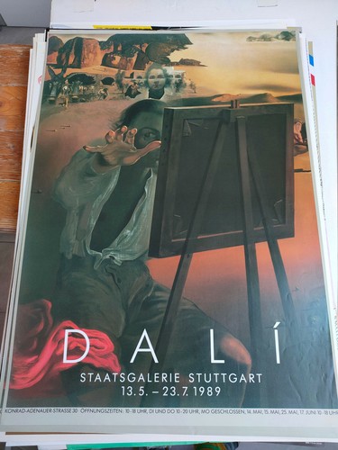 Plakat dalì ausstellung 1989 - plakat,
