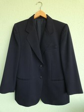 elegantes Damenkostüm * Frühjahr/Sommer * Gr. 21 * dunkelblau Schurwolle DELMOD