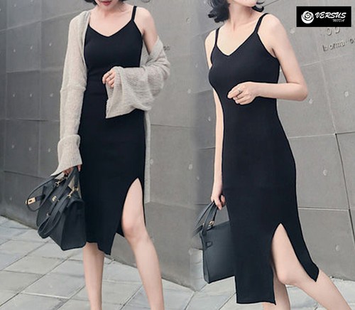 Damen kleid midi - midi,