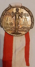 Medaille 1913, Leipzig 12 Deutsches Turnfest Abzeichen -52mm