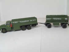 igra ; Tatra 138 LKW ; mit Tankaufbau " Feuergefährlich " + Anh ; NVA ; 1:87 ;H0