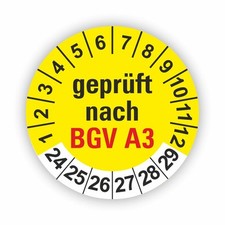 BGV A3 Prüfung GELB Ø 20 I