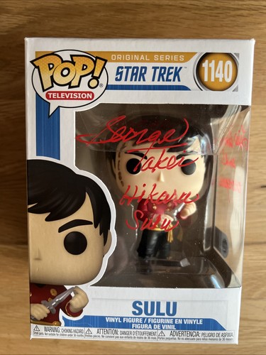 Star trek sulu 1140 signed - trek, by