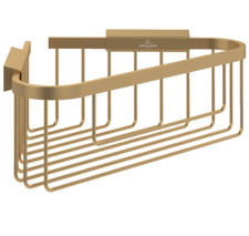 V&B Elements-Tender TVA15100900076 Eck-Duschkorb Brushed Gold