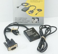 SpeaKa Professional SP-6014508 AV Adapter VGA, Klinke - HDMI 1920 x 1080