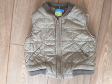 Kinder Steppweste Topolino ärmellose Steppweste in Khaki, Größe: 74