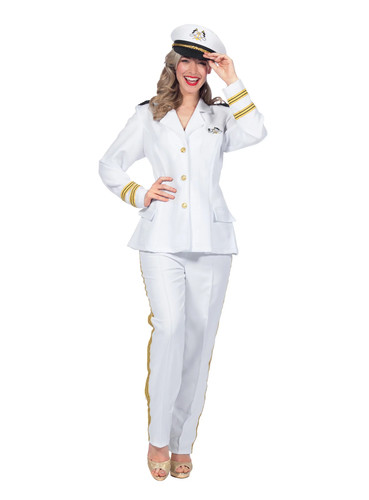 Kapitänin uniform kostüm - kapitänin,