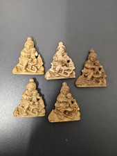 5x Kleine Holzbilder, Holz, Figur, Relief, Aus Nachlass