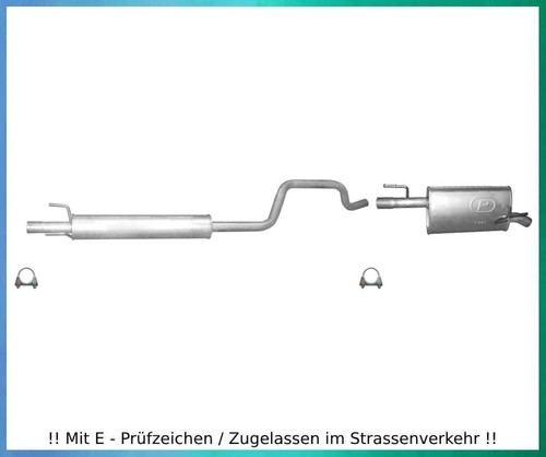 Auspuffanlage für opel meriva - auspuffanlage,