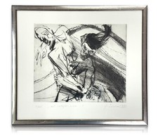 Steffen Fischer – „du verlässt mich …?“ - Aquatinta-Radierung - signiert & num.