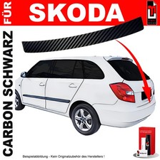 Lackschutzfolie Ladekante für Skoda Fabia 2 Kombi 2007-2014 Carbon Schwarz