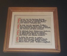 schönes Gedicht in altdeutscher Schrift