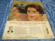 Clairol  - Reklame , 60er Jahre  Werbung , Nostalgie , Vintage Print , A 754 A