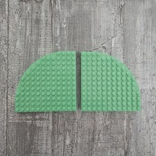 2 Lego Viertelkreis 12x12 runde Platte hellgrün Belville original