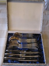 Silberbesteck Auflage 100 Hersteller W. Solingen mit Muster 24 teilig Kasten