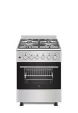 Gasline Gas-Elektro Standherd SHGE6060FGIX Elektrobackofen mit Gaskochfeld 60 cm