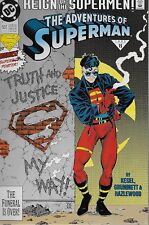 The Adventures of Superman No.501 / 1993 Reign of the Supermen! / Mit Poster