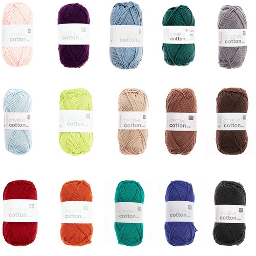 Rico creative cotton - aran, 100%