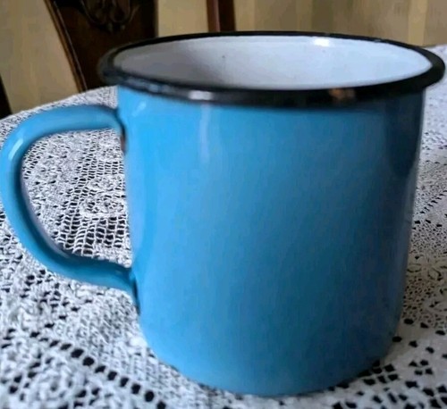Alte emaille tasse - alte, becher