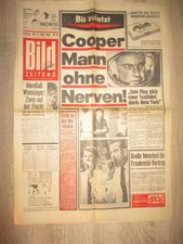Bildzeitung 6 Seiten 17.5.1963 Astronaut Gordon Cooper