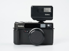 [Exc+++] Konica Hexar AF analoge Sucherkamera 35 mm mit HX-14 Blitz #3056A