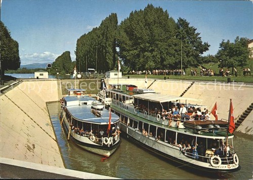 Motorboote schleuse augst - motorboote,