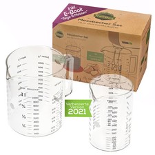 Meßbecher Set Glas 500ml