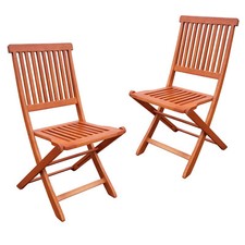 Klappstuhl Gartenstuhl Holzstuhl 2er Set Eukalyptus Holz Stuhl Terrassenstühle 