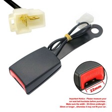 Gurtschloss mit Warnkabel Für Auto KFZ Sicherheitsgurt Laschenschloss Schwarz DE