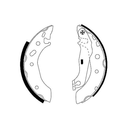 Bremsbackensatz hinten für