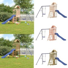 Spielturm mit rutsche - mit, schaukel