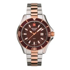 Swiss Alpine Military Herren Uhr Analog Quarz 7040.1156SAM Edelstahl