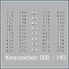 Waterslide Decal 1:43 - DDR