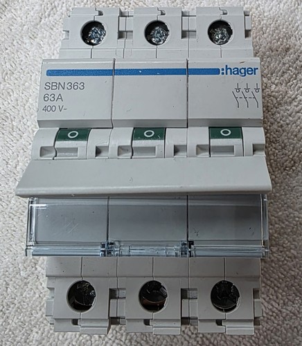Hager hauptschalter sbn 363 - hauptschalter, 3
