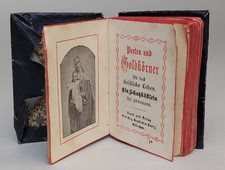 Miniatur Buch Christliches Büchlein Deko für Puppe o. Altar klein 4,5 x 6,7 cm