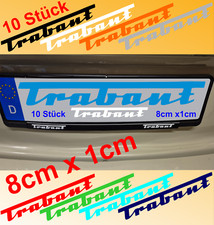 10 Aufkleber Trabant 8x1cm