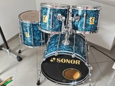 Sonor Force 3000 Schlagzeug Shellset Celluloid Türkis - Rarität